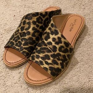 Leapord sandals